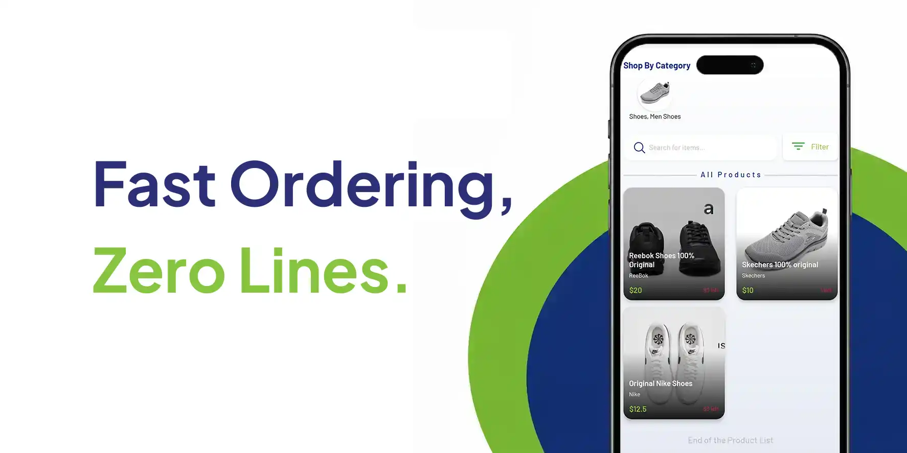 Place order in app
